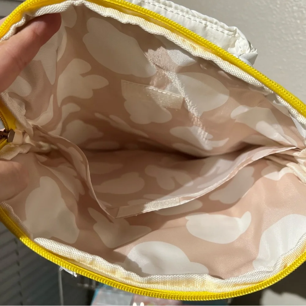 Miffy Puffy White Fluffy Textured Laptop Tablet Bag